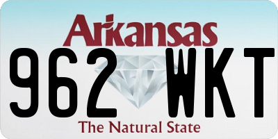 AR license plate 962WKT