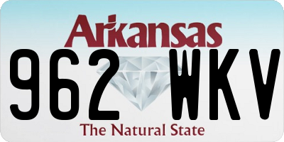 AR license plate 962WKV