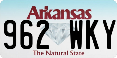 AR license plate 962WKY