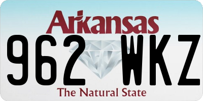 AR license plate 962WKZ