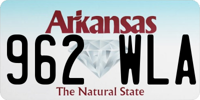 AR license plate 962WLA