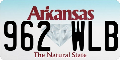 AR license plate 962WLB