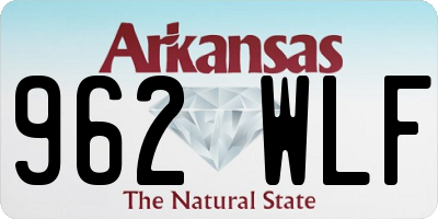 AR license plate 962WLF