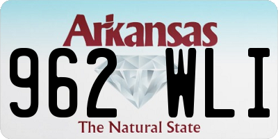 AR license plate 962WLI