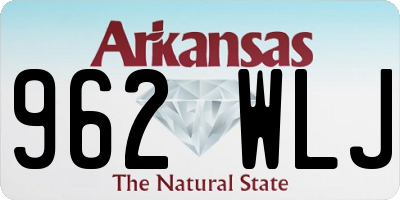 AR license plate 962WLJ