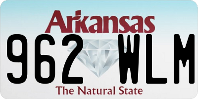 AR license plate 962WLM