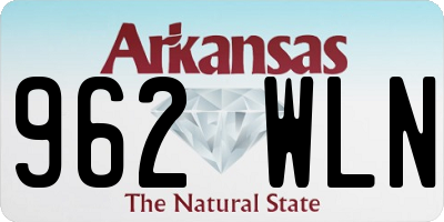 AR license plate 962WLN