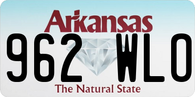 AR license plate 962WLO