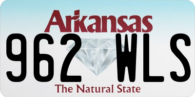 AR license plate 962WLS