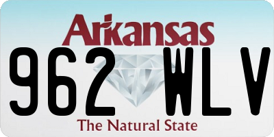 AR license plate 962WLV