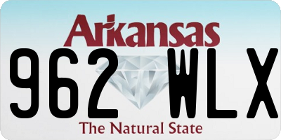 AR license plate 962WLX