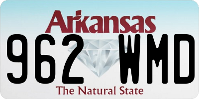 AR license plate 962WMD