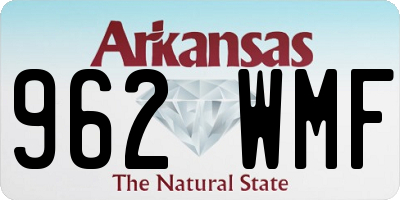 AR license plate 962WMF