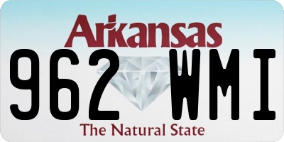 AR license plate 962WMI