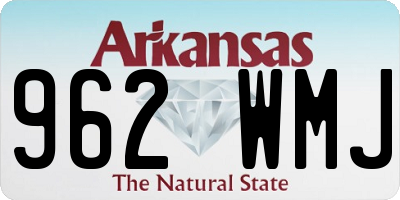 AR license plate 962WMJ