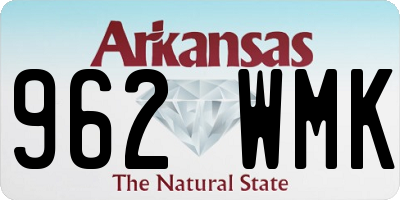AR license plate 962WMK