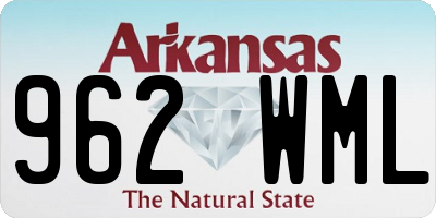 AR license plate 962WML
