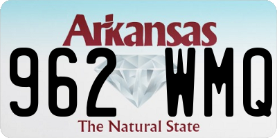 AR license plate 962WMQ