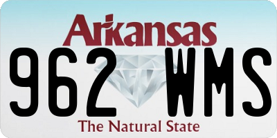 AR license plate 962WMS