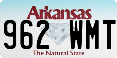 AR license plate 962WMT