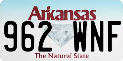AR license plate 962WNF