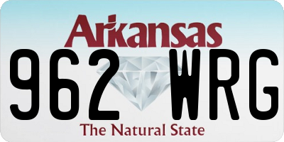 AR license plate 962WRG