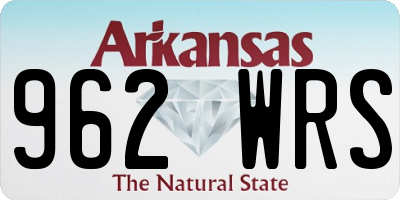AR license plate 962WRS
