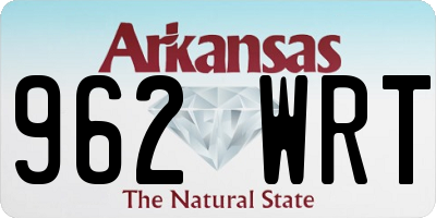 AR license plate 962WRT