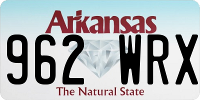 AR license plate 962WRX