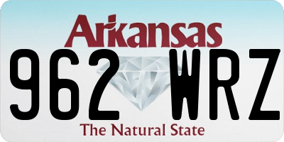 AR license plate 962WRZ