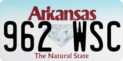 AR license plate 962WSC