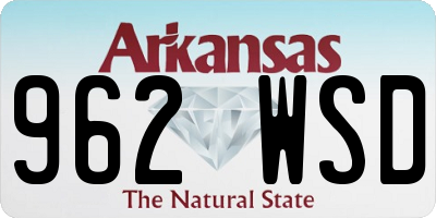 AR license plate 962WSD