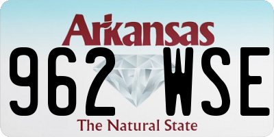 AR license plate 962WSE