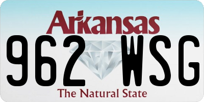 AR license plate 962WSG