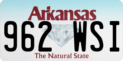 AR license plate 962WSI