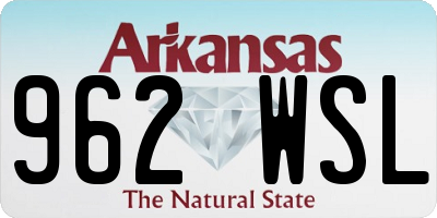 AR license plate 962WSL