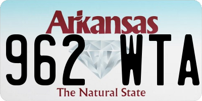 AR license plate 962WTA