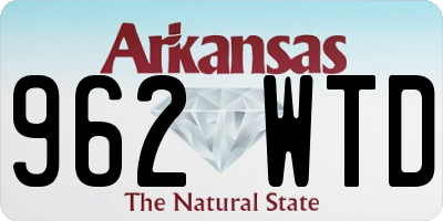 AR license plate 962WTD