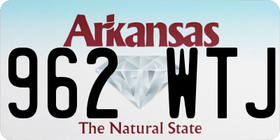 AR license plate 962WTJ