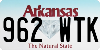 AR license plate 962WTK