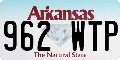 AR license plate 962WTP