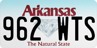 AR license plate 962WTS