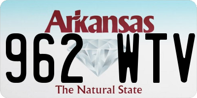 AR license plate 962WTV