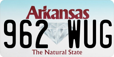 AR license plate 962WUG