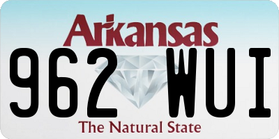 AR license plate 962WUI