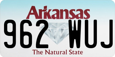 AR license plate 962WUJ