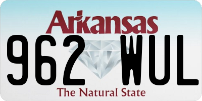 AR license plate 962WUL