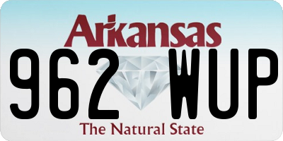 AR license plate 962WUP