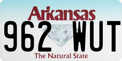 AR license plate 962WUT