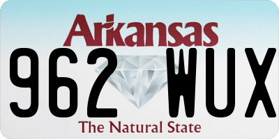 AR license plate 962WUX